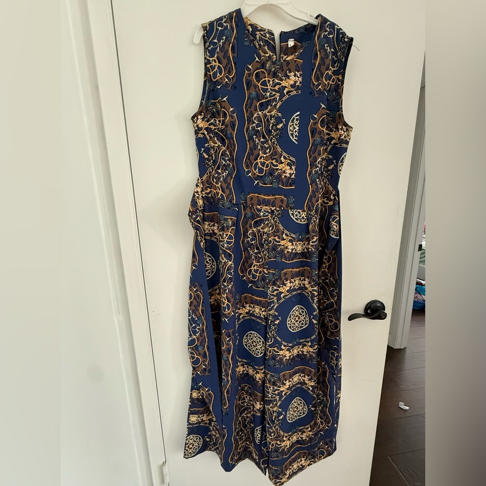 Ladies Sleeveless Patterned jumpsuit ML